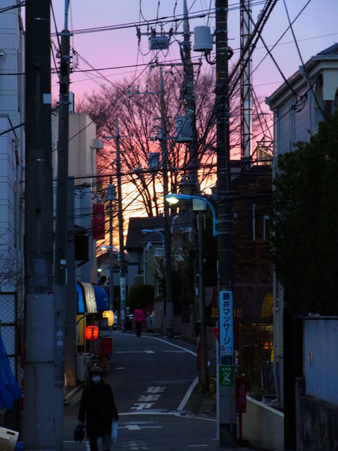 夕暮れ