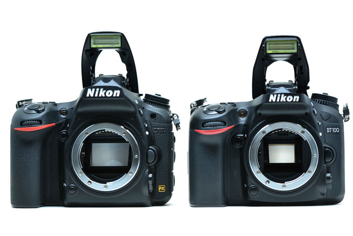 ニコンD750（左）とD7100