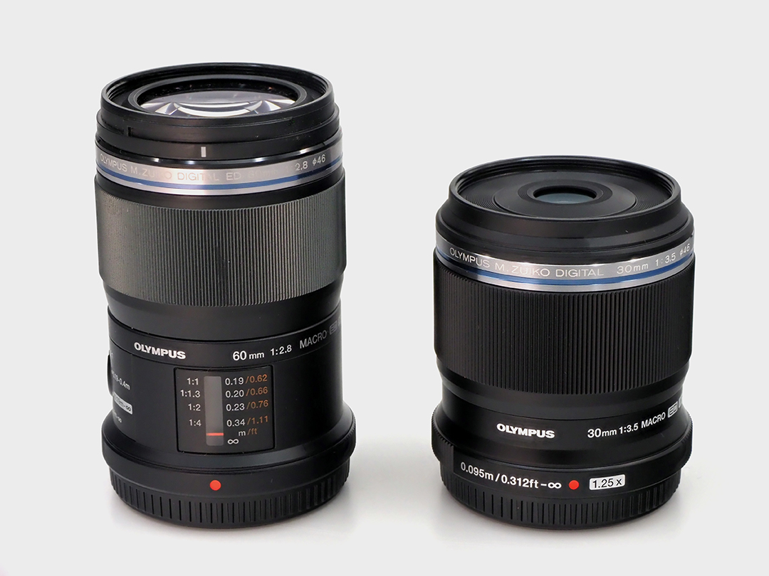 M.ZUIKO 30mmF3.5 MACRO（右）