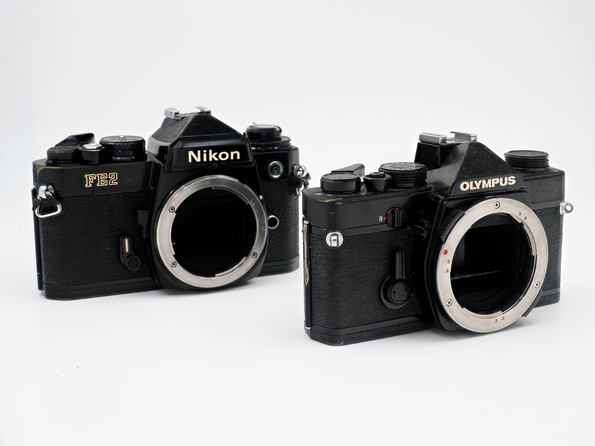 NikonFE2 & OLYMPUS OM-1