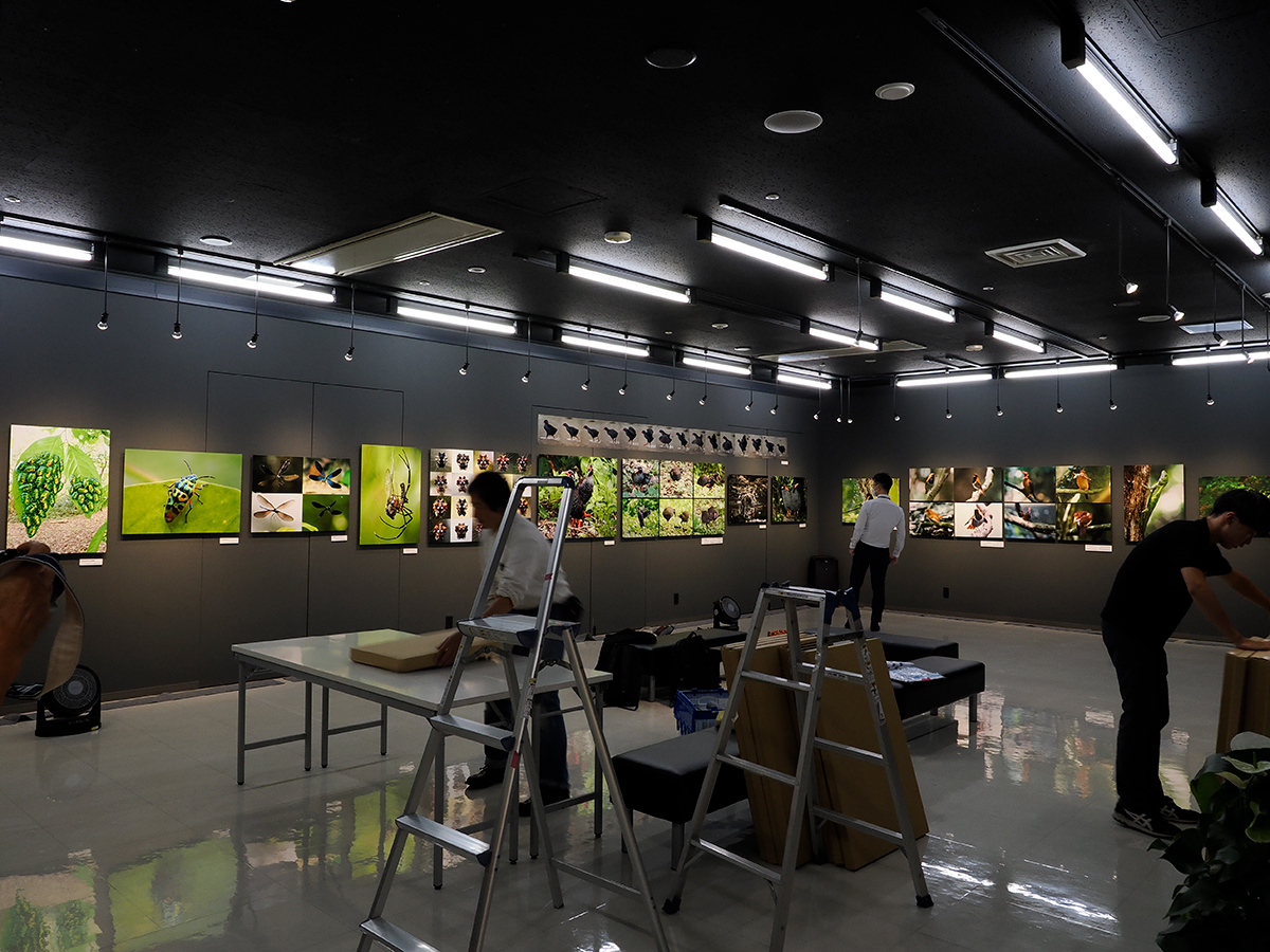 写真展撤収会場