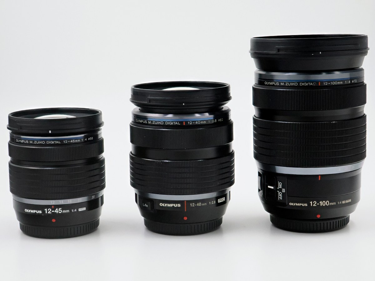 スイコープロ標準ズームレンズ3本