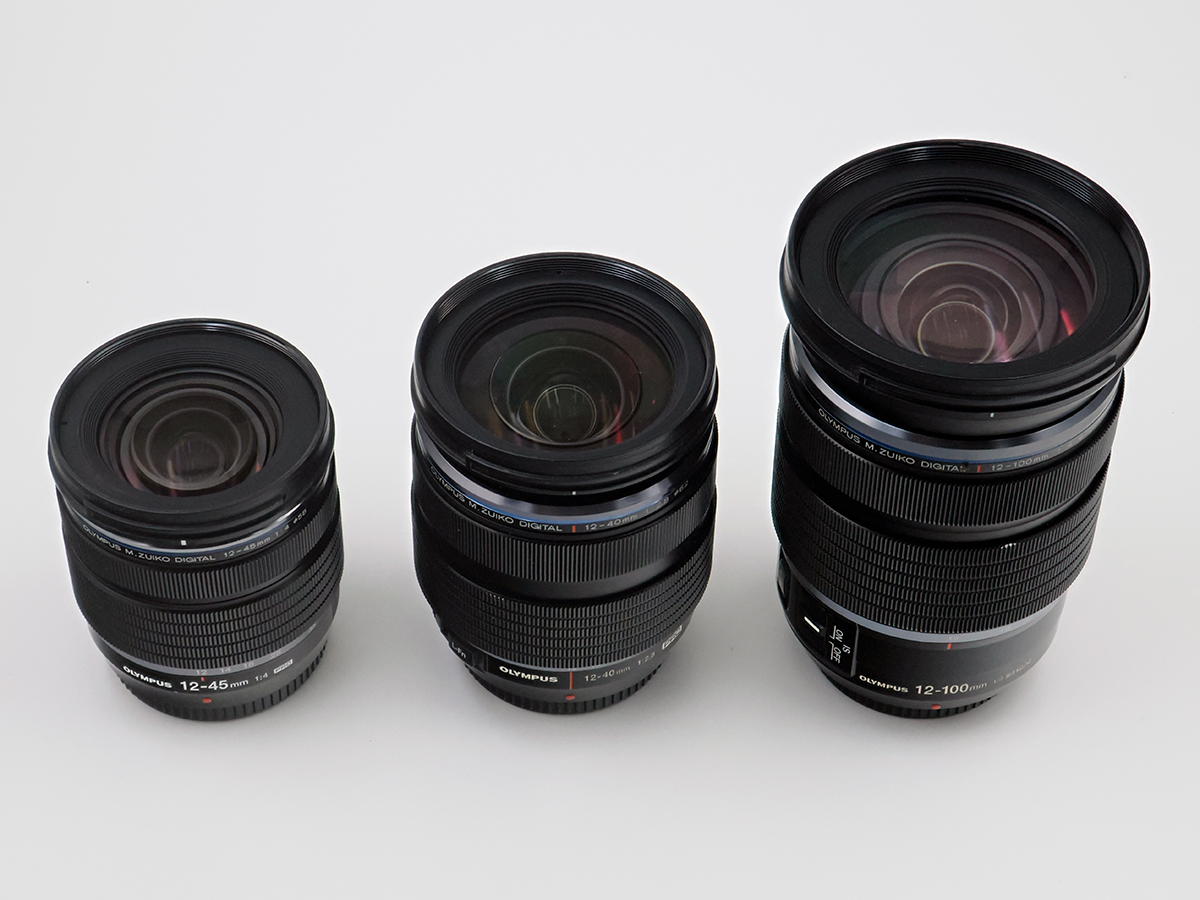 スイコープロ標準ズームレンズ3本