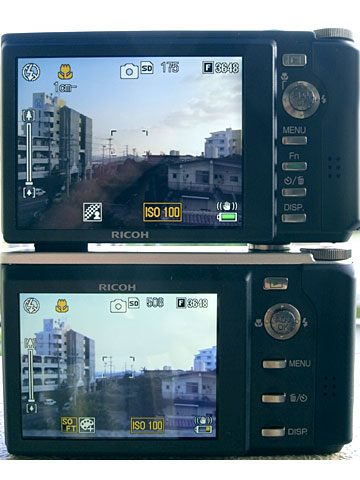 リコーR10（上）とR8