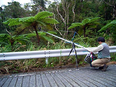 クレーンを使用したビデオ撮影