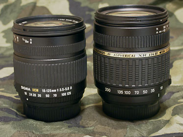 TAMRON AF 18-200mmF3.5-6.3 XR(右) TAMRON AF 18-200mmF3.5-6.3 XR(右)