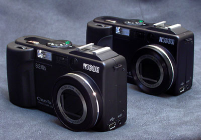 リコーキャプリオGX8(左)とGX リコーキャプリオGX8(左)とGX